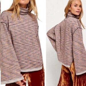 Free People Sunny Days Bell Sleeve Turtleneck Size XS